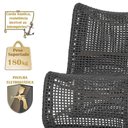 Ver imagem 4 de 3 Poltronas e Mesa Texas Alumínio Fendi Corda Náutica Trama Preto