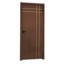 Ver imagem 2 de Kit Porta de Madeira Decorada 215x64cm Batente 10cm Mantiqueira Abertura Direita