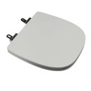 Ver imagem 3 de Assento Sanitário Poliéster para Louça Versato (celite) Slow Close Cromado (reb. Oculto) Cinza Prata