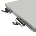 Ver imagem 4 de Assento Sanitário Poliéster para Louça Versato (celite) Slow Close Cromado (reb. Oculto) Cinza Prata