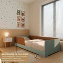 Ver imagem 5 de Cama Infantil de Solteiro Montessoriana em 100% MDF Premium Mark Verde/Verti/Castanho