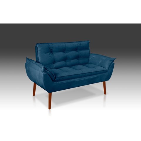 Namoradeira Opala Suede Azul Marinho- RV Decora