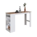 Ver imagem 1 de Mesa Bancada Gourmet 135cm para 4 Lugares Branco/montana B67
