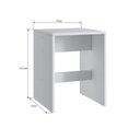 Ver mais imagens de Conjunto Mesa para Sala de Jantar com 2 Banquetas Branco