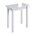Ver imagem 4 de Conjunto Mesa para Sala de Jantar Dobrável com 4 Banquetas Branco