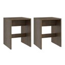 Ver imagem 7 de Conjunto Mesa para Sala de Jantar com 4 Banquetas Marrom/Ameixa Negra