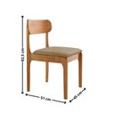 Ver imagem 4 de Conjunto de Mesa de Jantar Vitoria Tampo 120cm Laqueado Canto Moeda com Vidro e 4 Cadeiras Bellini