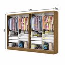 Ver imagem 5 de Closet Casal Duplo Belém 4 Portas Premium 4 Gavetas Carioca Móveis