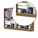 Ver imagem 7 de Closet Casal Duplo Belém 4 Portas Premium 4 Gavetas Carioca Móveis