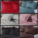 Ver imagem 6 de Kit Cobre Leito Dupla Face Micro Percal 200 Fios Queen com Porta Travesseiro:vermelho