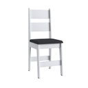 Ver mais imagens de Conjunto Sala de Jantar Mesa Fixa com 4 Cadeiras Branco