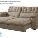 Ver imagem 5 de Sofá Retrátil e Reclinável Barcelona 250 Cm Veludo com Molas Ensacadas