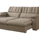 Ver imagem 2 de Sofá Retrátil e Reclinável Barcelona 250 Cm Veludo com Molas Ensacadas