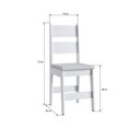 Ver imagem 6 de Conjunto Sala de Jantar Mesa Fixa com 4 Cadeiras Branco