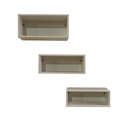 Ver imagem 1 de Nichos Decorativos Organizadores - Kit 3 Medidas - Branco