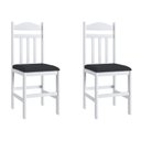 Ver imagem 7 de Conjunto Sala de Jantar Mesa Fixa com 4 Cadeiras Estofadas Branco