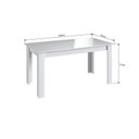 Ver imagem 5 de Conjunto Sala de Jantar Mesa Fixa com 4 Cadeiras Estofadas Branco