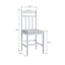 Ver mais imagens de Conjunto Mesa de Jantar Mesa 4 Cadeiras Estofadas Moderno Amadeirado Branco