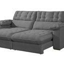 Ver imagem 4 de Sofá Retrátil e Reclinável Barcelona 210 Cm Veludo com Molas Ensacadas