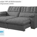 Ver imagem 5 de Sofá Retrátil e Reclinável Barcelona 210 Cm Veludo com Molas Ensacadas