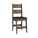 Ver imagem 7 de Conjunto Sala de Jantar Mesa Fixa com 4 Cadeiras + Estante Organizadora Marrom/Ameixa Negra