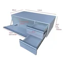 Ver imagem 5 de Balcão Gabinete Pia Banheiro Multiuso Com Rodízios 110cm:SERENA