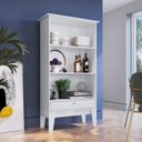 Ver imagem 7 de Conjunto Sala de Jantar Mesa Fixa com 4 Cadeiras Branco