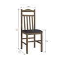Ver imagem 6 de Conjunto Sala de Jantar Mesa Fixa com 4 Cadeiras Marrom/Ameixa Negra