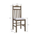 Ver imagem 6 de Conjunto Sala de Jantar Mesa Fixa com 4 Cadeiras Marrom/Ameixa Negra