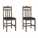 Ver imagem 7 de Conjunto Sala de Jantar Mesa Fixa com 4 Cadeiras Marrom/Ameixa Negra