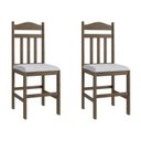 Ver imagem 7 de Conjunto Sala de Jantar Mesa Fixa com 4 Cadeiras Marrom/Ameixa Negra