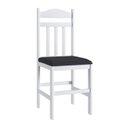 Ver imagem 7 de Conjunto de Mesa de Jantar com 4 Cadeiras Estofadas Branco Móveis Canção