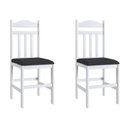 Ver imagem 6 de Conjunto de Mesa de Jantar com 4 Cadeiras Estofadas Branco Móveis Canção