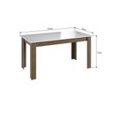 Ver imagem 3 de Conjunto Sala de Jantar Mesa Fixa com 6 Cadeiras Marrom/Ameixa Negra