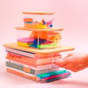 Ver imagem 5 de Caixa Organizadora com Tampa Bambu 27,2 X 19,2 Cm Cristal Idealle Eco Paramount 1766