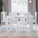 Ver imagem 1 de Conjunto Sala de Jantar Mesa Fixa com 6 Cadeiras