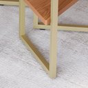 Ver imagem 6 de Kit 2 Mesas Laterais Lile com Tampo Mdf 25mm e Pés de Ferro para Sala e Quarto Jequitiba