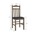 Ver imagem 5 de Conjunto Sala de Jantar Mesa Fixa com 6 Cadeiras Marrom/Ameixa Negra