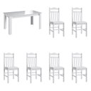Ver imagem 2 de Conjunto Sala de Jantar Mesa Fixa com 6 Cadeiras