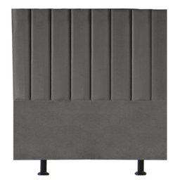 Cabeceira Cama Box Casal Estofada Dália 140cm Linho:cinza Escuro - 1