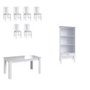 Ver imagem 2 de Conjunto Sala de Jantar Mesa Fixa com 6 Cadeiras