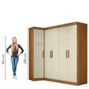 Ver imagem 5 de Quarto Modulado de Canto Madrid com 5 Portas e 2 Gavetas Maxel