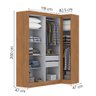 Quarto Modulado de Canto Madrid com 5 Portas e 2 Gavetas Maxel - 3