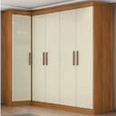 Ver imagem 2 de Quarto Modulado de Canto Madrid com 5 Portas e 2 Gavetas Maxel
