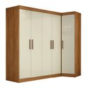 Ver imagem 1 de Quarto Modulado de Canto Madrid com 5 Portas e 2 Gavetas Maxel