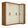 Quarto Modulado de Canto Madrid com 5 Portas e 2 Gavetas Maxel - 1