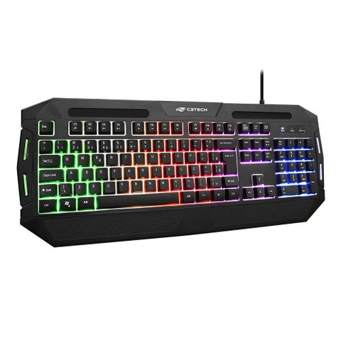 Teclado Gamer Retroiluminado Multicor, Antighosting Kg-80bk