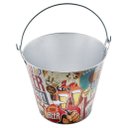 Ver imagem 4 de Kit 2 Baldes de Gelo para Cerveja Estampado em Metal Galvanizado 4,8 Litros