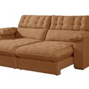 Ver imagem 4 de Sofá Retrátil e Reclinável Barcelona 230 Cm Veludo com Molas Ensacadas