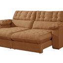 Ver imagem 2 de Sofá Retrátil e Reclinável Barcelona 230 Cm Veludo com Molas Ensacadas